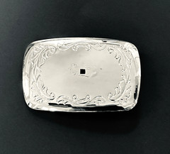 Chrome Metal Belt Buckle Blank Western Cowboy Style USA Made