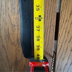 Original Penguin Tan black Leather Belt with Silver Buckle reversible 34/85
