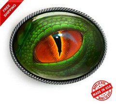 Dinosaur Eye Belt Buckle – Cosplay Dragon Creature Art Handmade Gift -162-E