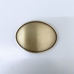 Antique Bronze Plated Oval Custom Blank Belt Buckle