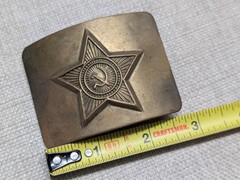 vintage SOVIET UNION belt buckle USSR military army BRASS antique russian