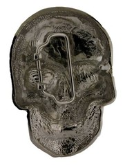Skull Belt Buckle Soldier Stitches Siver Tattoo Gothic New Men Women Skeleton