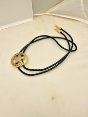 Texas Ranger 2 piece set, belt buckle and bolo (Gold)