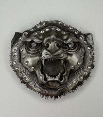 Lion – Tiger Belt Buckle Big Cat – Men Women Silver Metal Western Rodeo Cowboy