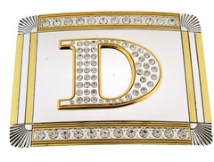 New Men Women Initial Letter D Belt Buckle Western Cowgirl Cowboy Rodeo Fashion