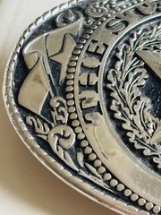 Vintage State Of Texas Belt Buckle 3.5” X 2.5”