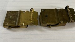 Belt Buckles Vintage Military U.S. RAU And U.S. 2 Brass