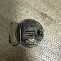 1977 Great American Co LE 545 Fire Fighter Hydrant Department belt buckle ladder