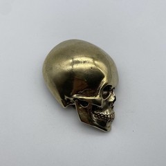 Copper Skull Buckle Hand Crafted Leather Belt Buckle DIY Hardware