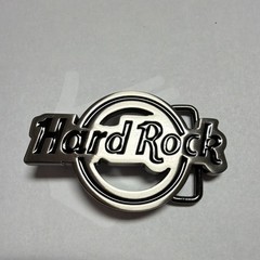 Hard Rock Silver Metal Belt Buckle for Men, Clip Style, Music Rock, 1.5&Prime; Fit