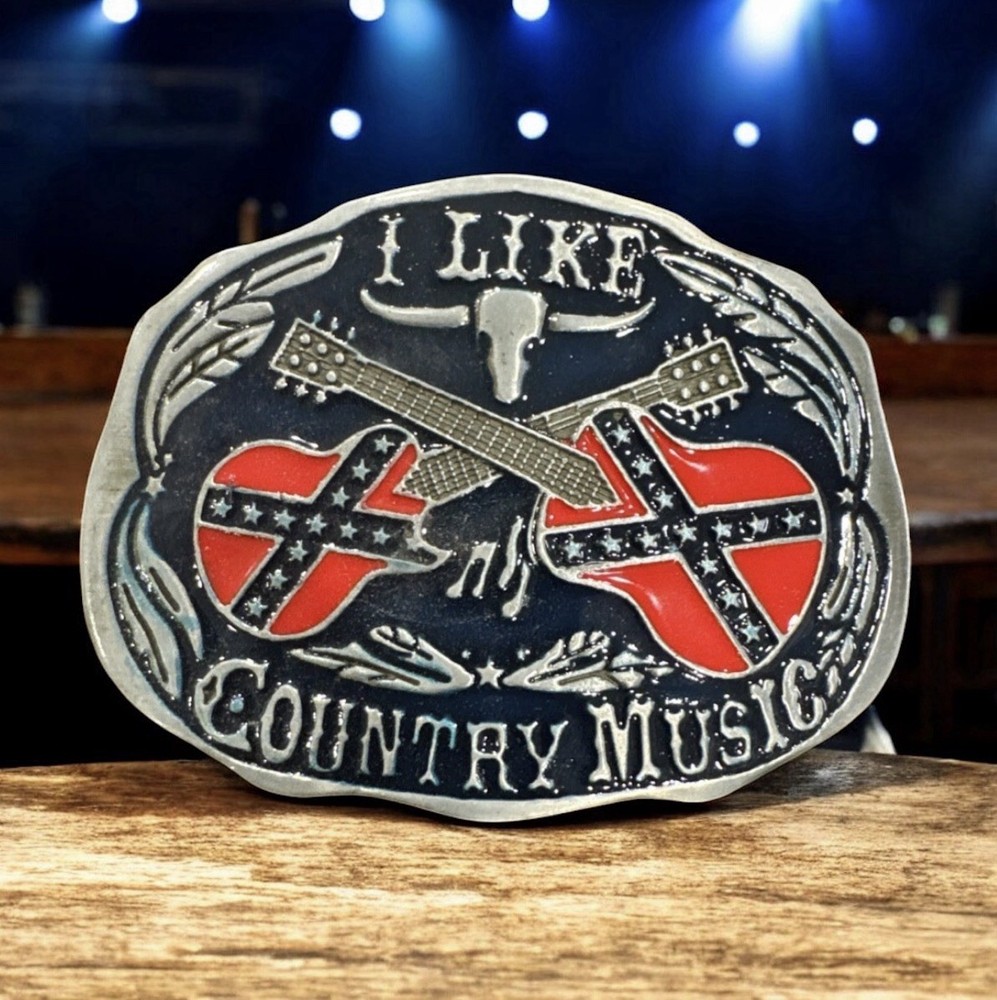 Country Music Belt Buckle Western Cowboy Native American (CMC-03)