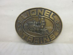 1978 Lionel Trains Locomotive Brass Plated Belt Buckle Men&rsquo;s Fashion Accessory