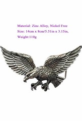 Bald Eagle Belt Buckle Flying Bird Brass Metal Vintage Rare Father’s Day Gift