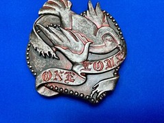 One Love – Cutout Dove Birds Hippie Peace Emblem Belt Buckle By Enmon