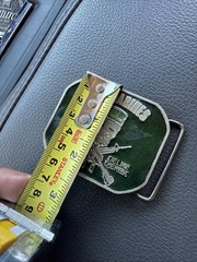 U.S. Marines Vintage Enameled Belt Buckle (MESS WITH THE BEST DIE LIKE THE REST)
