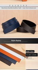 LUXURY 38mm Replacement Belt Genuine Leather Mens Reversible Strap For H Buckle✨
