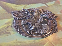 Classic Soaring EAGLE ` Full Metal BELT BUCKLE COUNTRY Western ** USA seller
