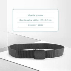 Wild Men&rsquo;S Canvas Belt Metal Plastic Automatic Buckle K8H52286
