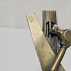 Belt Buckle – The Great American Buckle Co 1981 Carpenter&rsquo;s Tools (with wear)