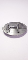 Vintage Cowboy Belt Buckle Arroyo Grande Buckles Co. AG 24 Horse Lovers 1989