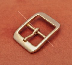 Heavy Duty Real Solid Brass Center Bar Pin Belt Buckle Fits 40mm Leather Strap