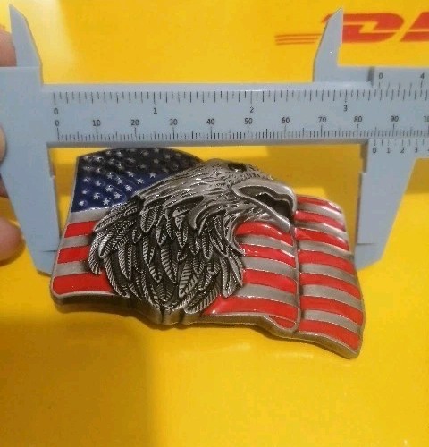 American Eagle With Flag Western Eagle Texas Cowboy Belt Buckles