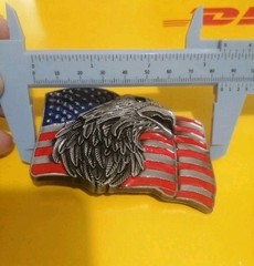 American Eagle With Flag Western Eagle Texas Cowboy Belt Buckles