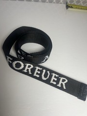 Canvas Belt Black , Says …. A**holes Live Forever