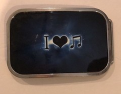 music & peace sign belt buckle party buckle dj belt buckle westren cowboy