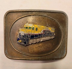 Vintage Locomotive Railroad Belt Buckle – GM 1977