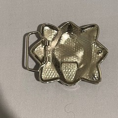 Silver Monster Face Belt Buckle Unisex Horror Decorative Metal Western Collector