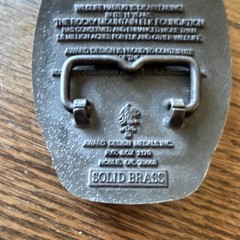 Award Design Medals Rocky Mountain Elk Foundation Brass Belt Buckle Antique Oval
