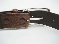 Sterling 925 buckle 1.5&Prime; Genuine Alligator belt sizes 32 to 44 SHANTPETER U.S.A.
