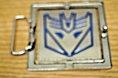 TRANSFORMERS AUTOBOT OPTIMUS BELT BUCKLE CHROME DOUBLE-SIDED