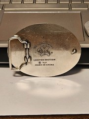 Vintage 1983 Siskiyou Buckle Co 2nd Amendment Eagle Buckle F-27 Pewter +One more