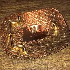 VTG Vintage Gist Bronze NBHA National Barrel Horse Nebraska Champion Belt Buckle