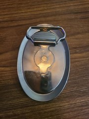 Blank Empty Belt Buckle Design Customize Yourself Oval Silver Chrome 4x 2.5