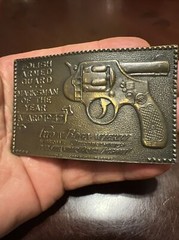 1947 POLISH ARMED GUARD MARKSMAN BELT BUCKLE TIFFANY STUDIO NY – Lewis Chicago