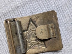 vintage SOVIET UNION belt buckle USSR military army BRASS antique russian