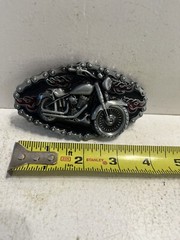 – Motorcycle Themed Aluminum Belt Buckle