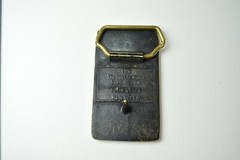 Vintage Solid Brass Belt Buckle Caron Compactor Company by TBW Made in USA!