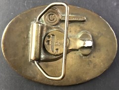 1970s Oden Inc. Brass/Bronze « Frank » Belt Buckle, Personalized Name, EUC D2.2