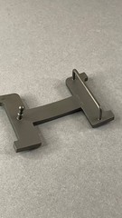 Glossy Black H Buckle 40mm 1.5` Black Hardware Belt Buckle