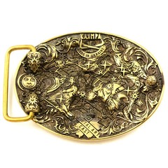 Virgo belt buckle, Virgin Horoscope Astrological Zodiac Sign solid brass buckle