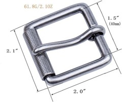 1.5&Prime;(38Mm-40Mm) Belt Buckle Roller Single Prong Heavy Duty Replacement Buckle Be