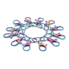 12PCS Spring Lanyard Buckle Lobster Clasp Rope Clasp Zinc Alloy Lobster Clasp