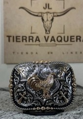Mexican Rooster Chicken Charro Cowboy Belt Buckle Hebilla Vaquera Made In Mexico
