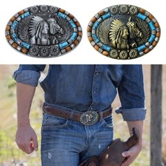 Western Horse Pattern Belt Buckles Detachable Creative Unisex Buckles Belt