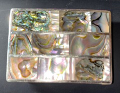VINTAGE ALBALONE ALPACA SILVER BELT BUCKLE ~ 2-1/4” x 1-3/4”