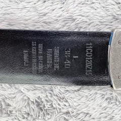 Columbia Men&rsquo;s Reversible Silver Buckle Belt Size 38-40 Synthetic Leather